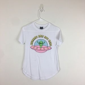 Girls graphic alien t shirt
